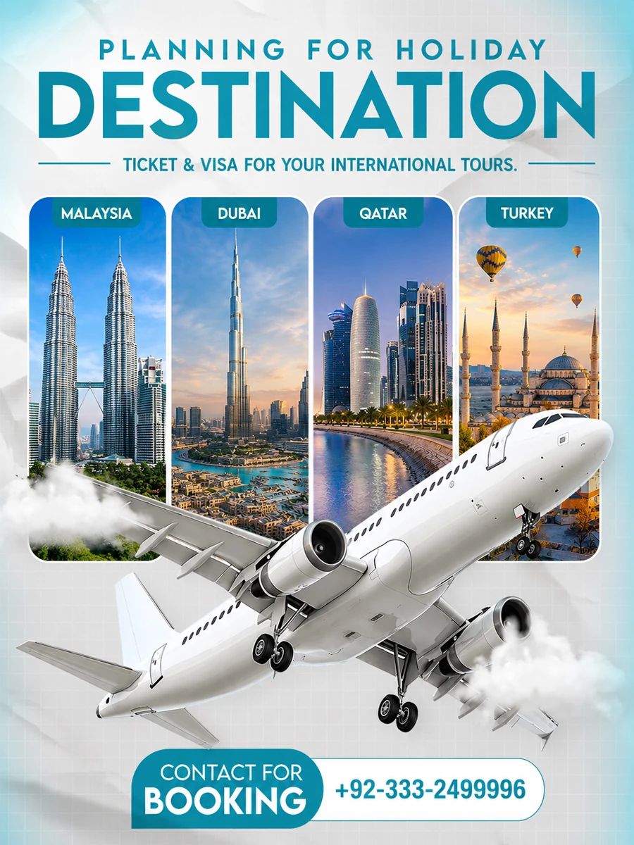 Holiday destinations — Malaysia, Dubai, Qatar and Turkey