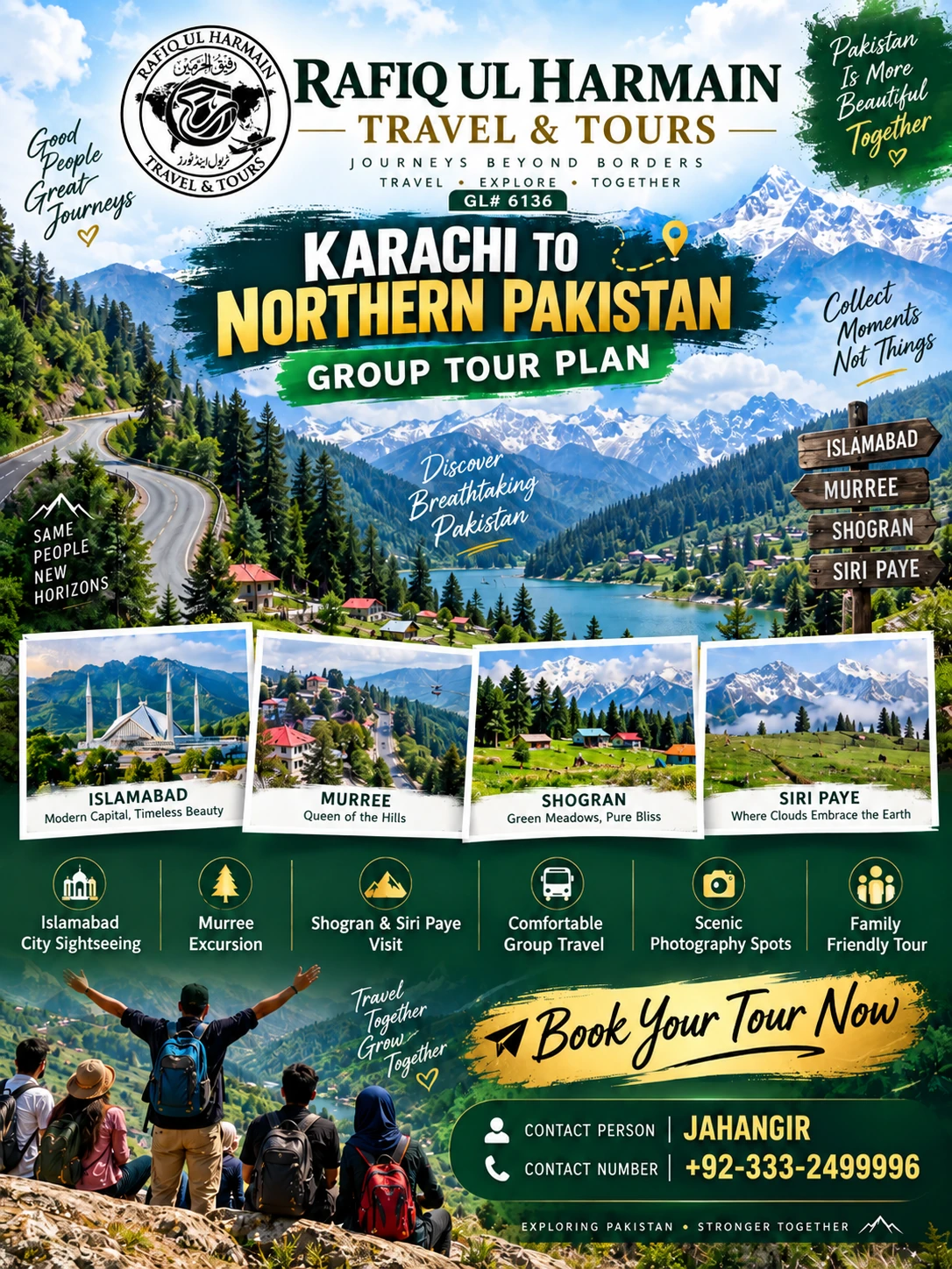 Karachi to Northern Pakistan group tour plan